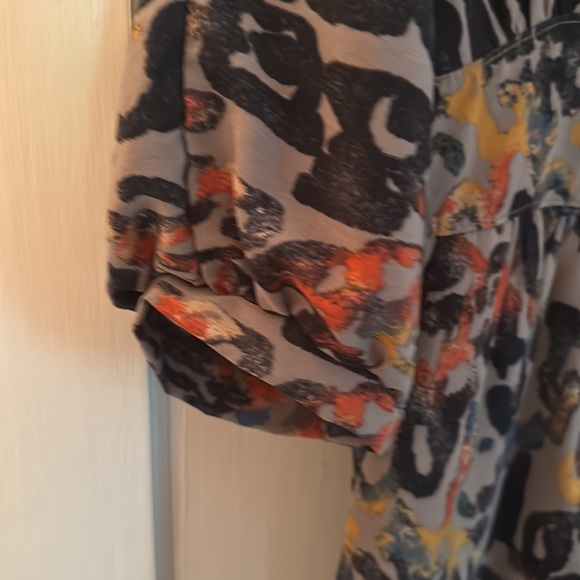 Sonic Youth Gray Abstract Print Dress Size S - Picture 4 of 5